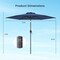 Outdoor 7.5 Feet Patio Umbrella with Sun-Proof Fabric and Push Button Tilt